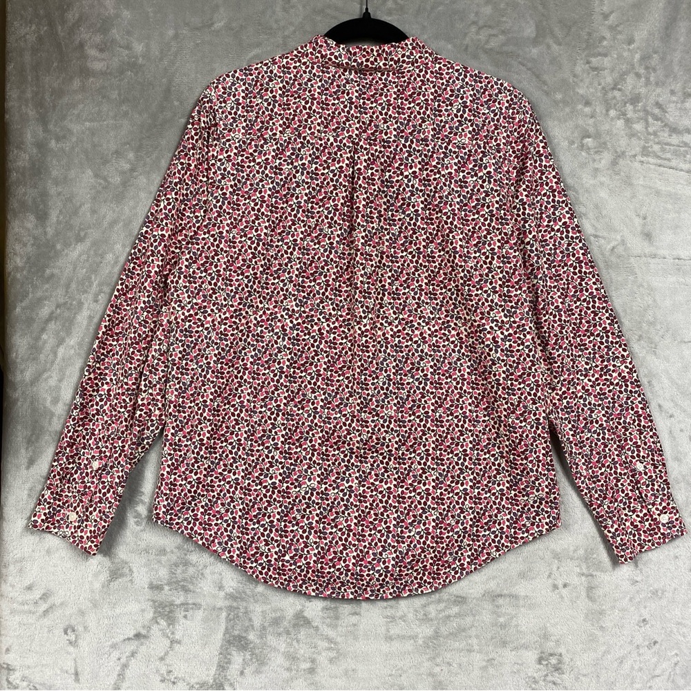 L.L. Bean Red and White Button Down Shirt - Picture 4 of 7